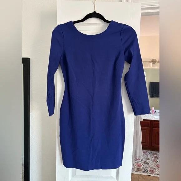 Banana Republic Royal Blue Long Sleeve Dress - Picture 1 of 4